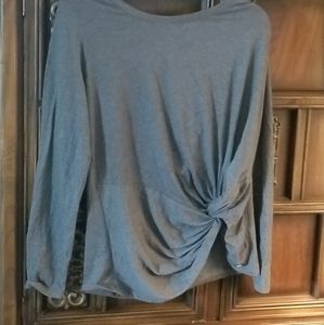 Gray Fabletics Athletic top with Conched Front.